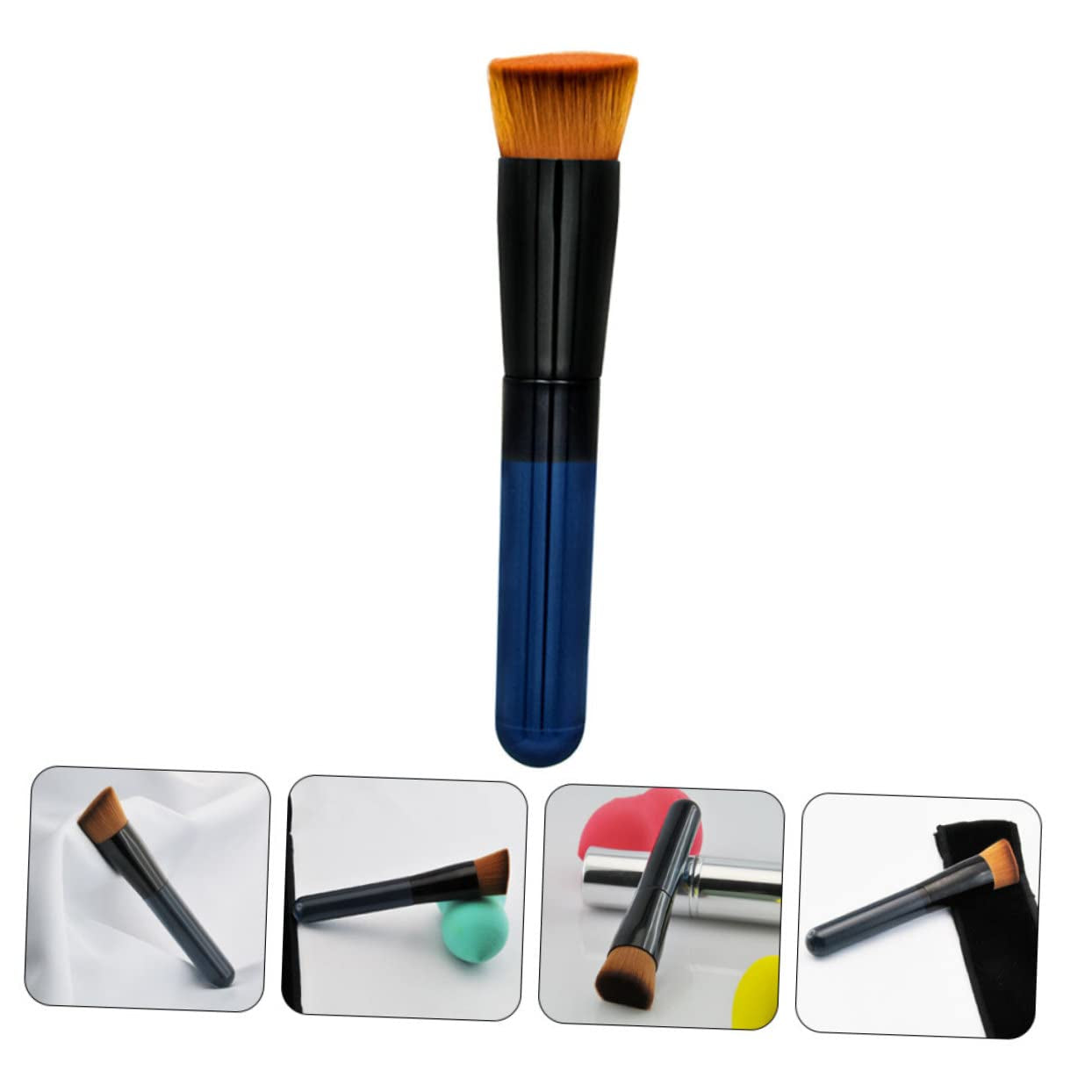 Makeup Foundation Brush Artificial Fiber Acrylic Black Makeup Brush Tool Makeup Blush Brush Makeup Powder Brush