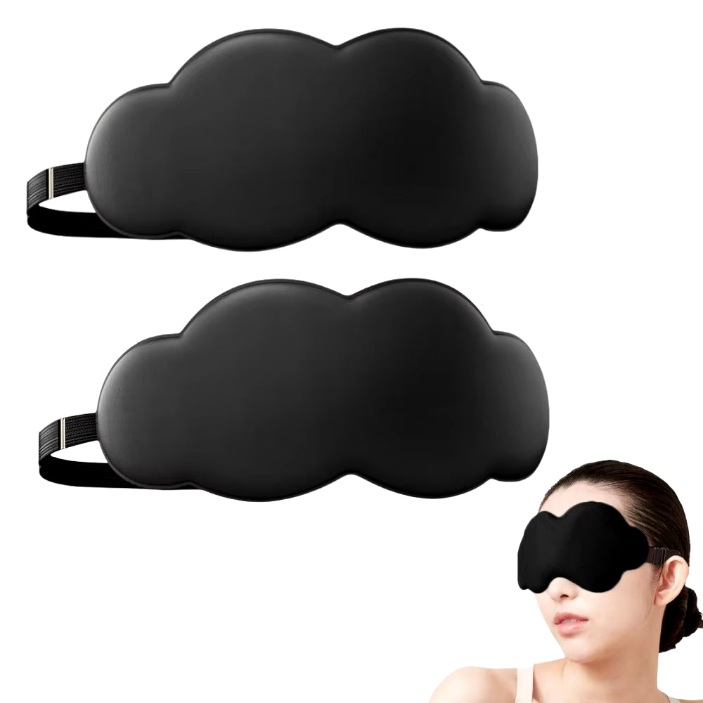 3D Contoured Sleep Mask 100% Light Blocking Eye Mask Ultra-Soft Skin-Friendly Material Breathable Eye Cover for Rest Travel Yoga