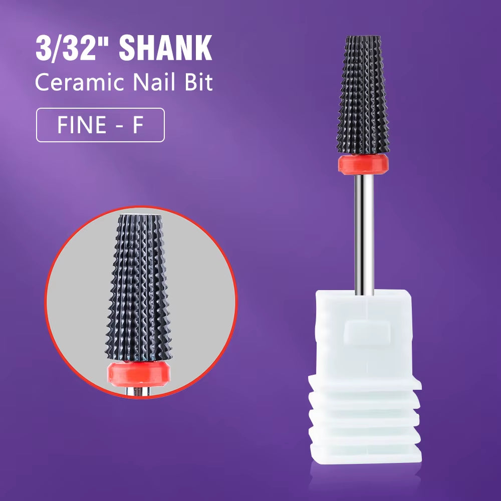 Ceramic Tungsten Nail Drill Bit Milling Cutter for Manicure Pedicure Nail Files Buffer Nail Art Equipment Accessory