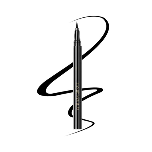 Black Water Liquid Eyeliner Lasting Ultra-Fine Precision Felt Eyeliner, Smudge-Proof Waterproof Eyeliner Pencil Wild Eyeliner Quick Drying Smooth Gel Eyeliner Pen Vegan Eye Makeup(A01# BLACK)