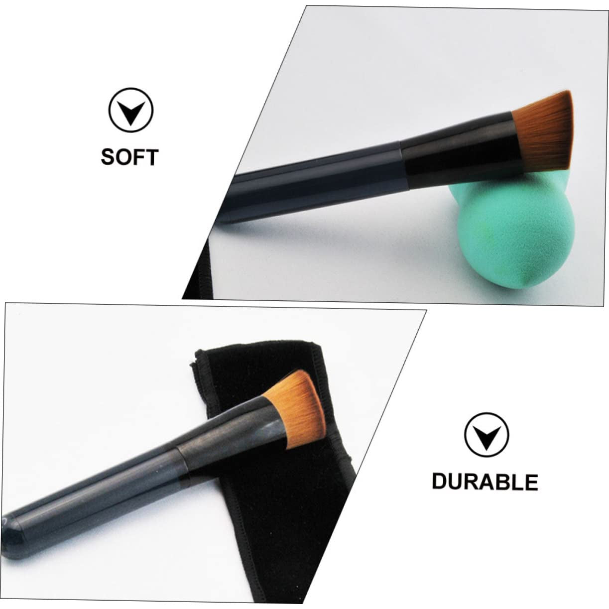 Makeup Foundation Brush Artificial Fiber Acrylic Black Makeup Brush Tool Makeup Blush Brush Makeup Powder Brush