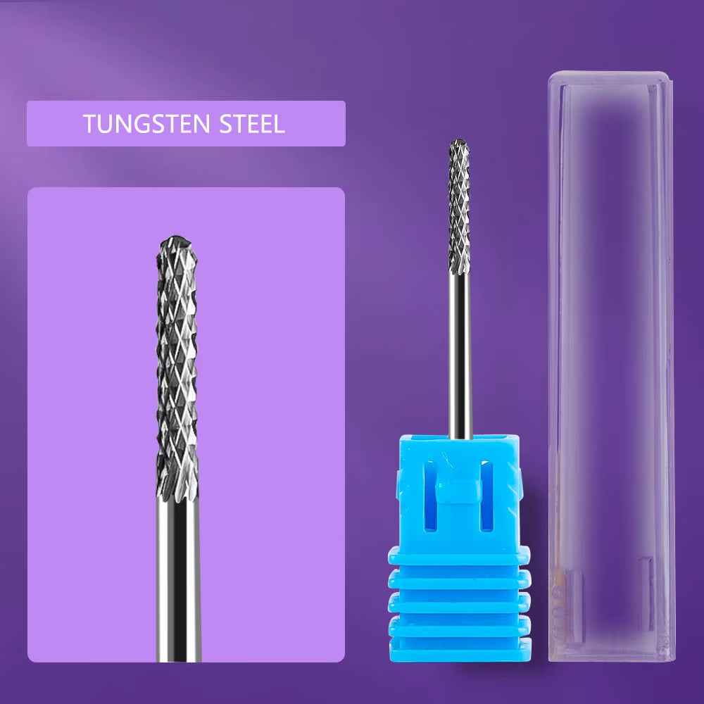 Ceramic Tungsten Nail Drill Bit Milling Cutter for Manicure Pedicure Nail Files Buffer Nail Art Equipment Accessory