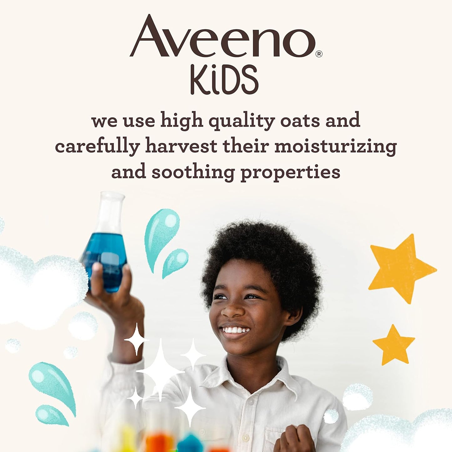 Aveeno Kids 2-In-1 Hydrating Shampoo & Conditioner, Gently Cleanses, Conditions & Detangles Kids Hair, Formulated with Oat Extract, for Sensitive Skin & Scalp, Hypoallergenic, 12 Fl. Oz