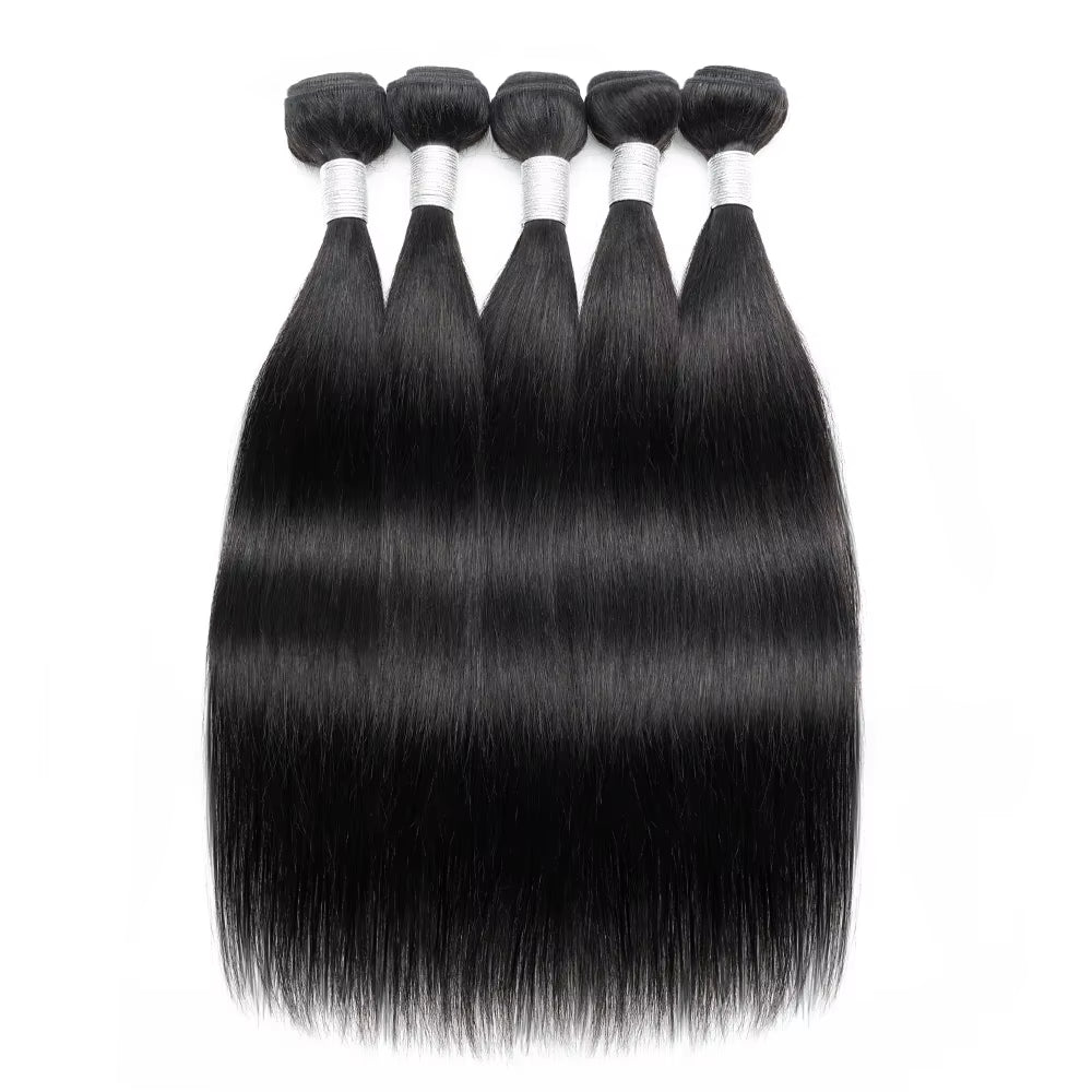 60Gram/Piece 12 to 22Inch Remy Human Hair Bundles Bone Straight Indian Hair Extension Wholesale 1/3/5/7Pcs for Full Head