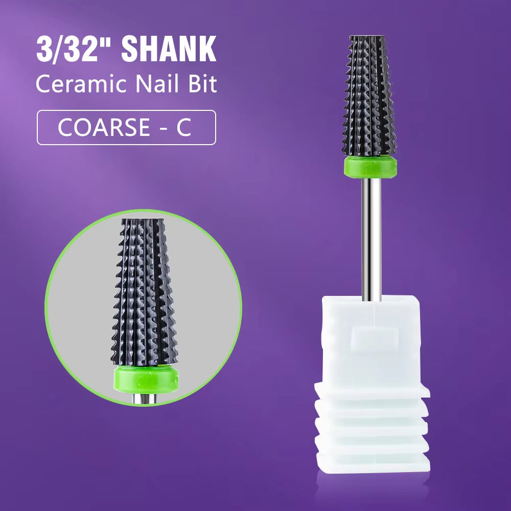 Ceramic Tungsten Nail Drill Bit Milling Cutter for Manicure Pedicure Nail Files Buffer Nail Art Equipment Accessory