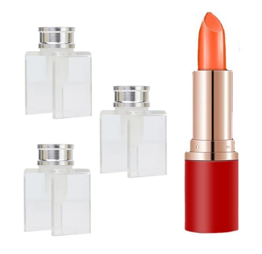 3PCS DIY Lipstick Maker Mold Silicone Filling Tube DIY Homemade Balm Makeup Cosmetic Tool Kit Single Hole Set Empty Lipstick Tube DIY